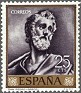 Spain 1961 El Greco 25 CTS Grey Edifil 1330. España 1961 1330. Uploaded by susofe